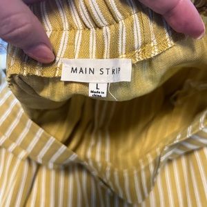 Gold pin-stripe skirt - Large